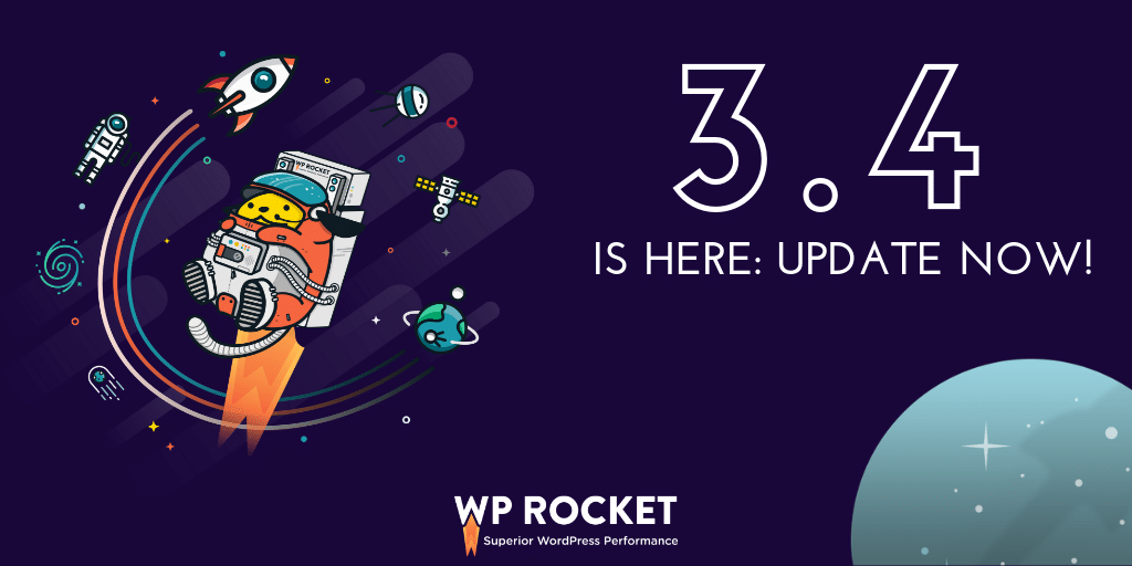 WP Rocket 3.4 is available