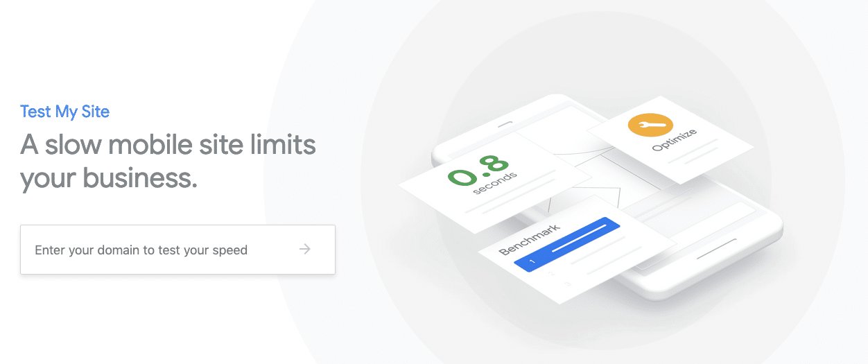 Google’s Test your mobile speed page