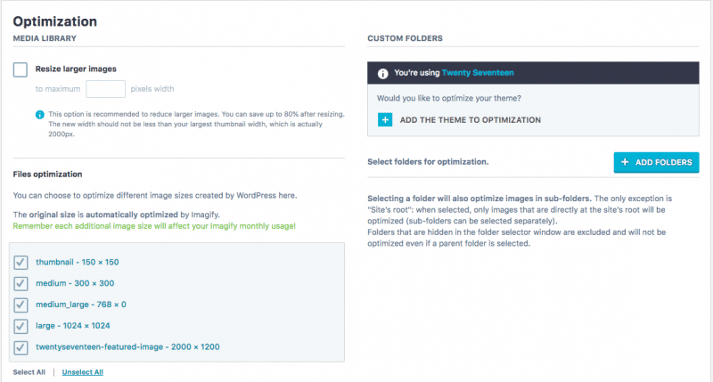 Imagify - Optimization Panel