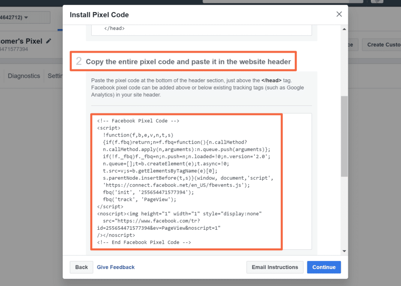 How To Install Facebook Pixel Code