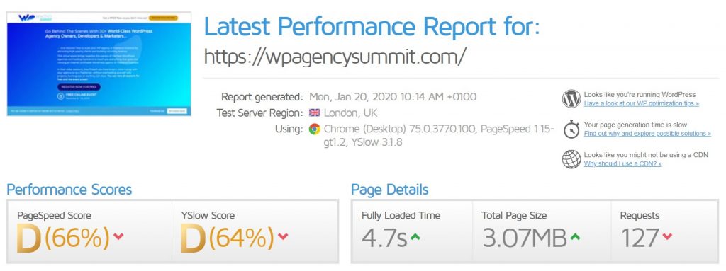 Jan Koch - Results before WP Rocket