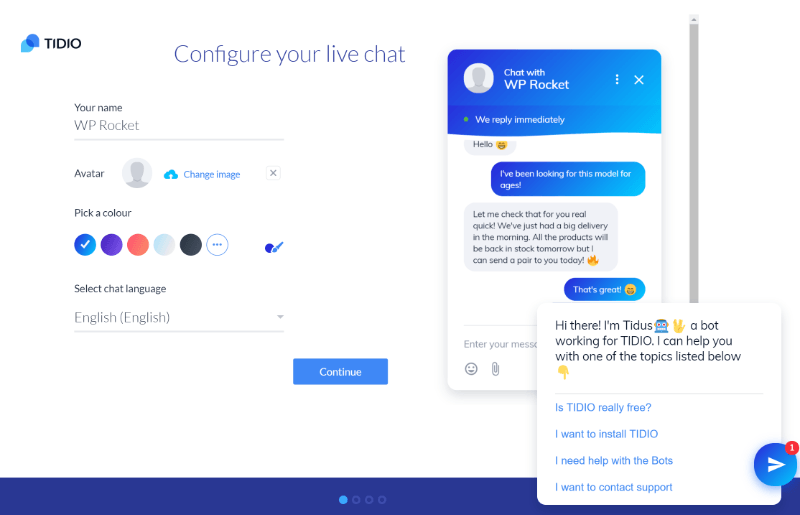 How to configure your account with Tidio Live Chat