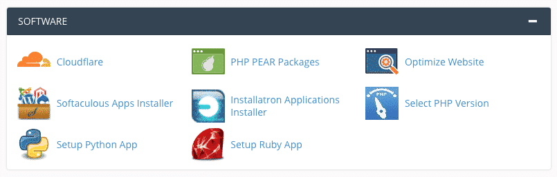 Select PHP Versions from cPanel