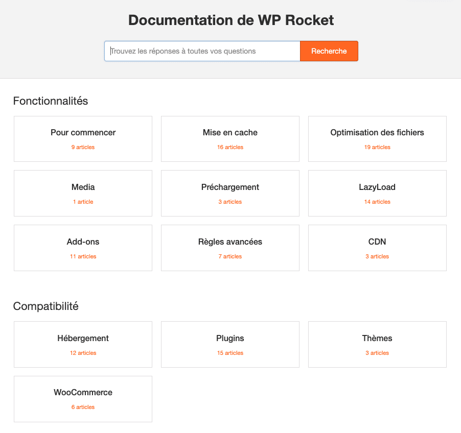 Documentation de WP Rocket