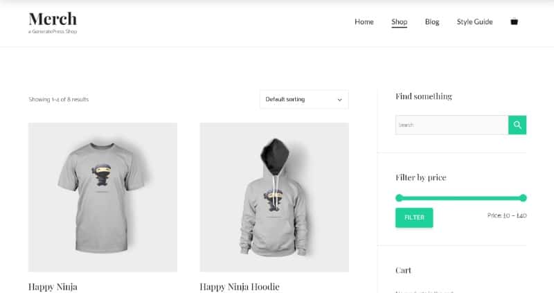 GeneratePress is one of the fastest WooCommerce themes