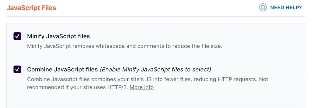 Minify and Combine JavaScript - WP Rocket