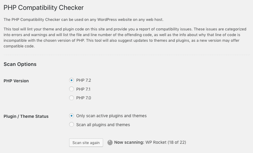 PHP Compatibility checker