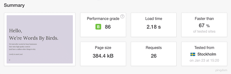 Can You Actually Trust 'Performance Grade' Scores On Pingdom