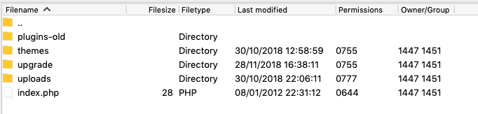 rename plugin folder from the FTP