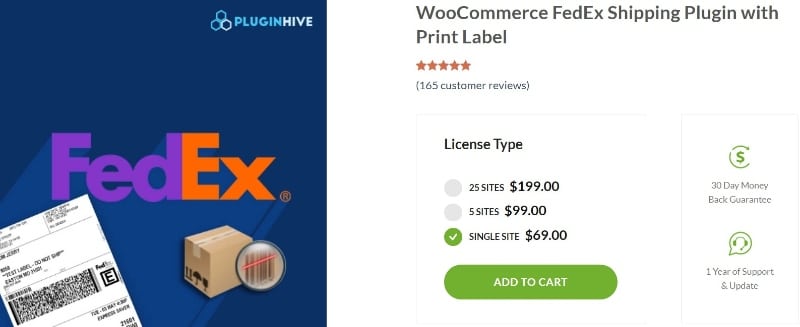 WooCommerce FedEx Shipping plugin