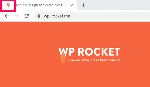 WP Rocket's favicon