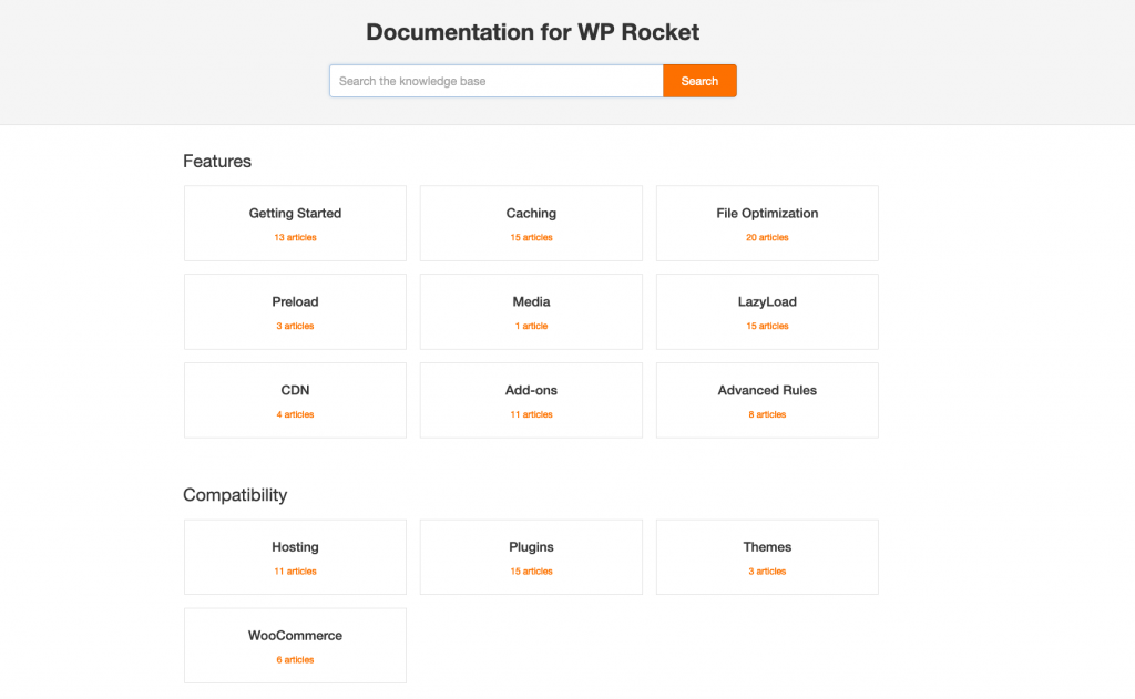 WP Rocket’s new documentation