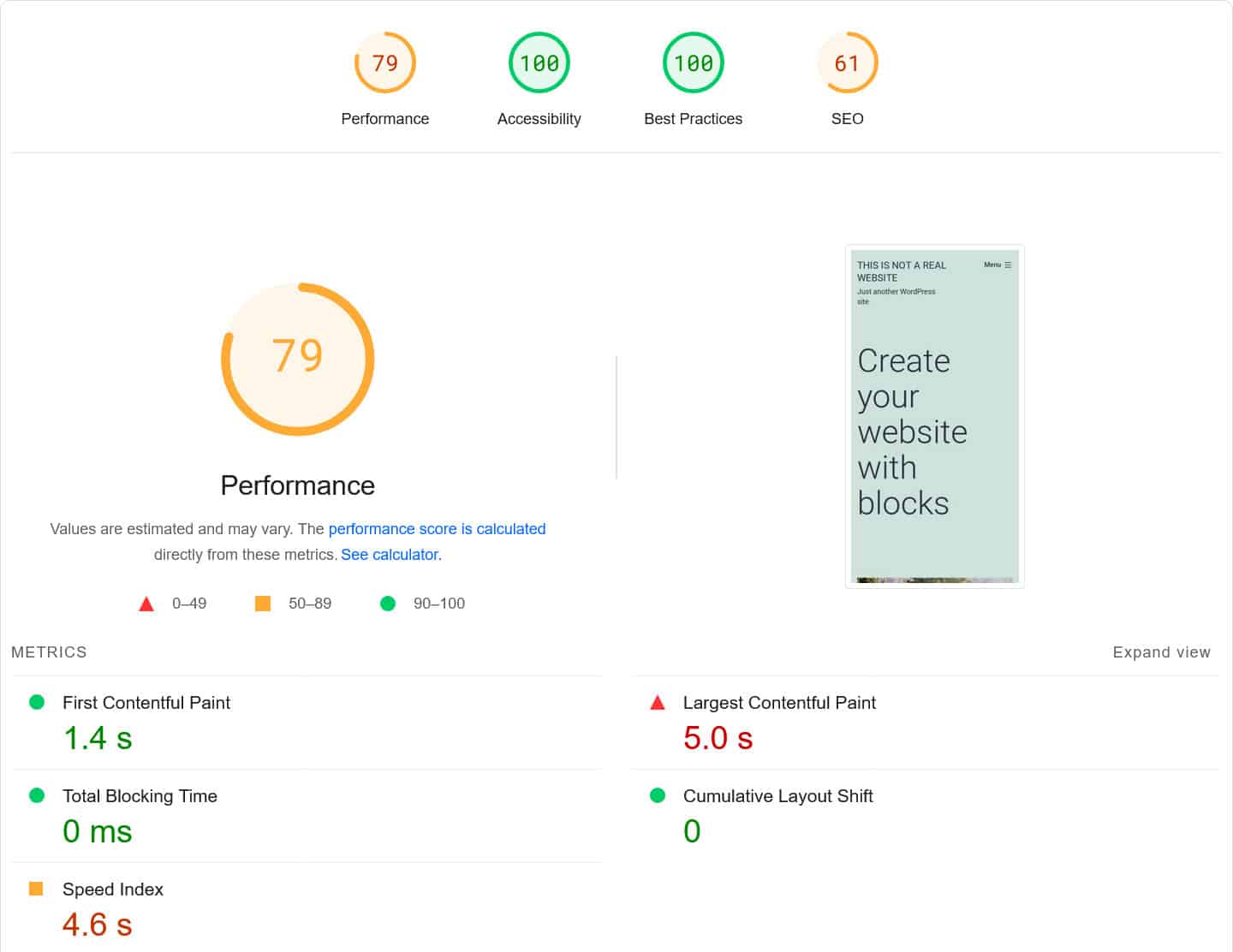 Self-hosting Google Fonts with WP Rocket speed test results