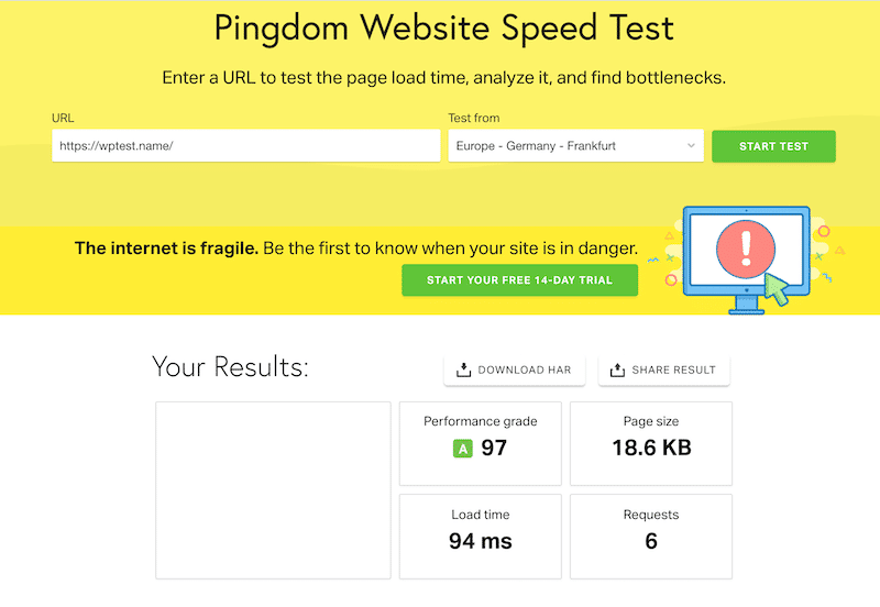 Check WordPress site speed with GTmetrix and increase the score