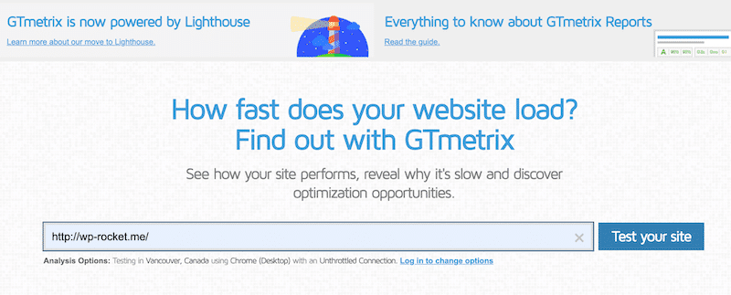 Tips on how to test web page load speed with Gtmetrix