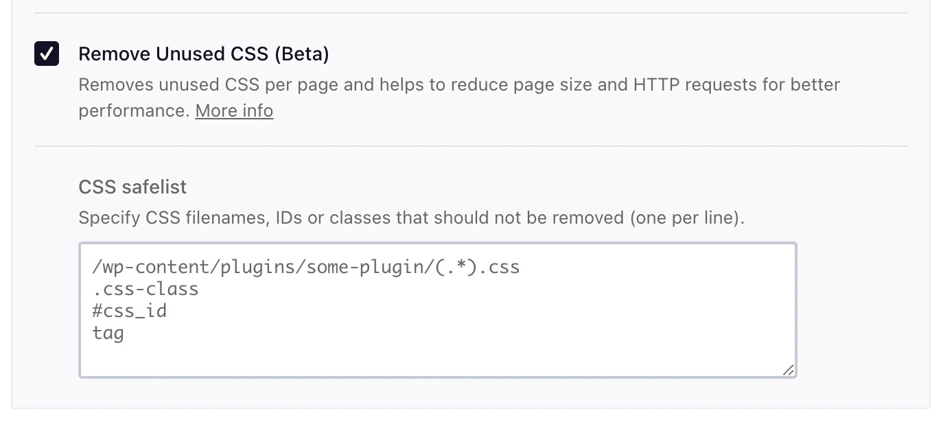 Remove unused CSS - WP Rocket