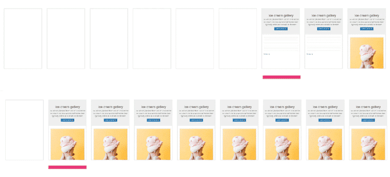 Top: loading a page with render-blocking CSS
Bottom: inlined critical CSS (above-the-fold-content)