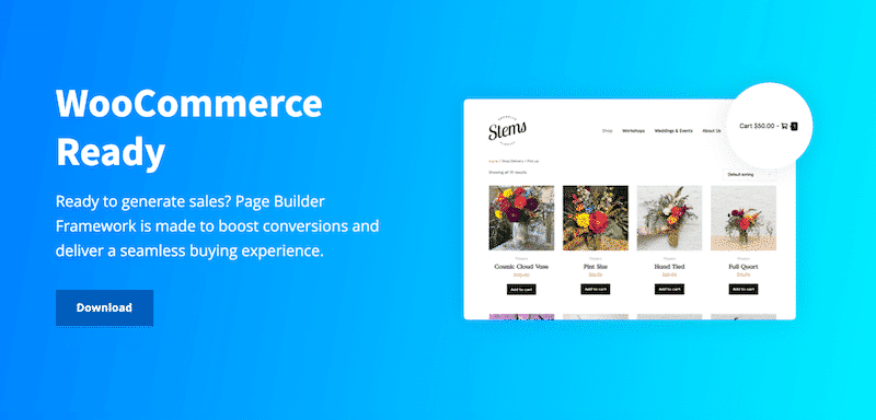 3. Advanced WooCommerce by The Page Builder Framework 