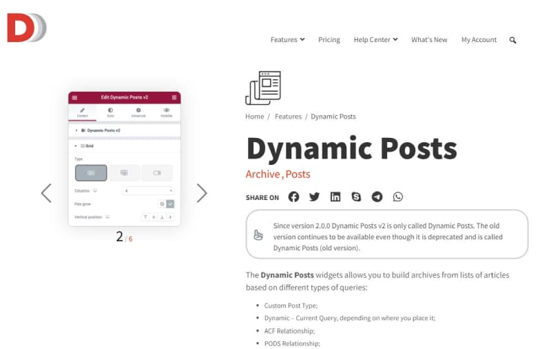 Elementor Dynamic Content Feature for WordPress