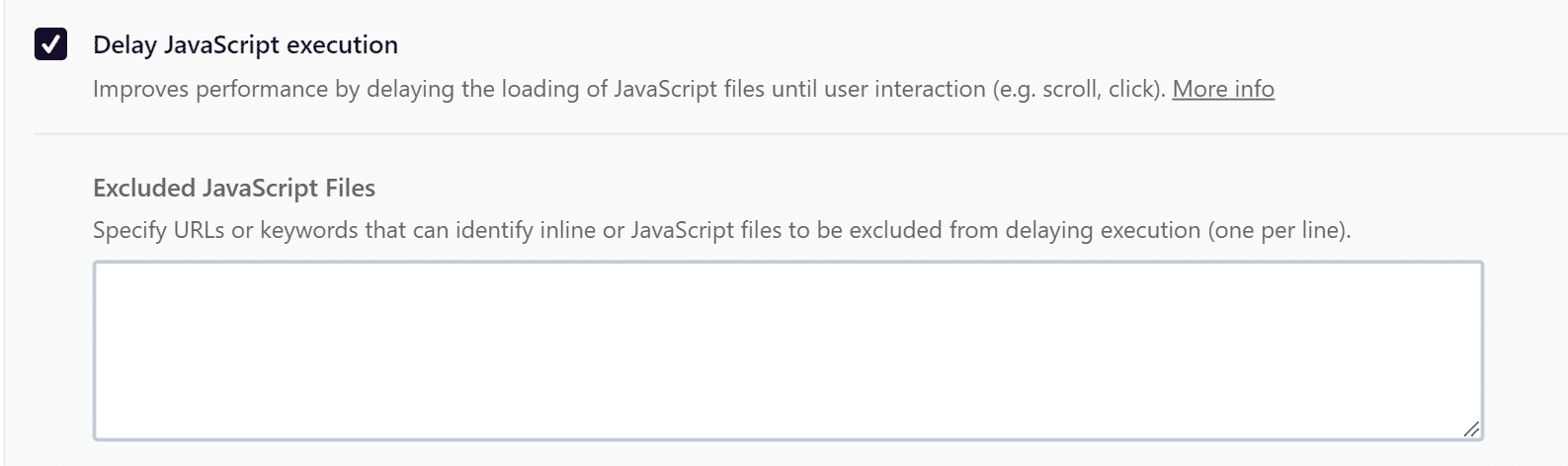 Delay JavaScript execution feature in WP Rocket 3.9