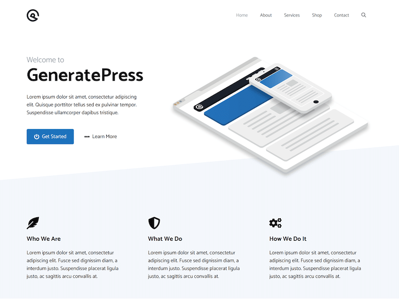 GeneratePress theme - Source: WordPress.org 