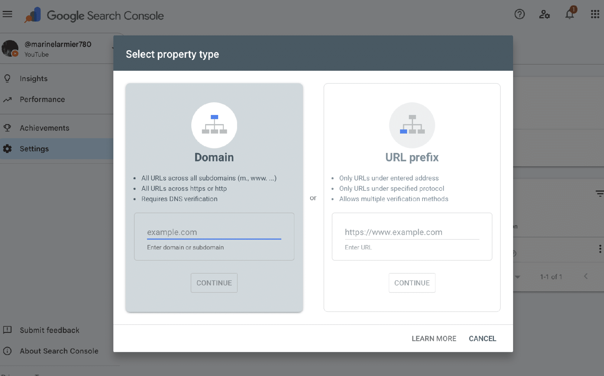 Connecting your WP site with Google Search Console
