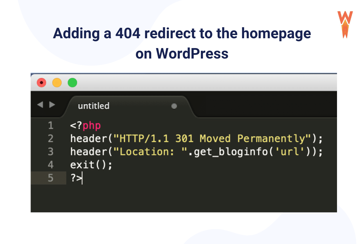 Redirection code snippet