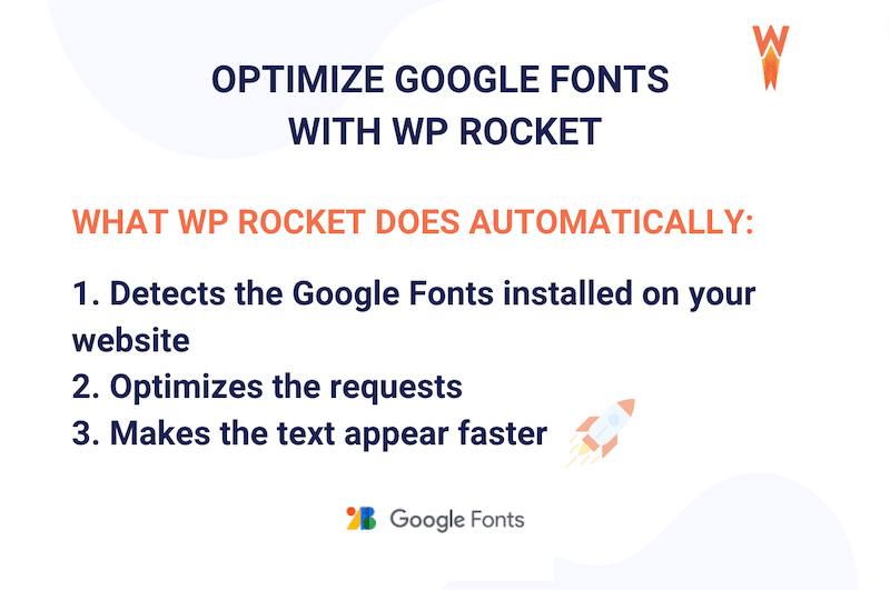 Choose WP Rocket to optimize your Google Fonts automatically - Source: WP Rocket
