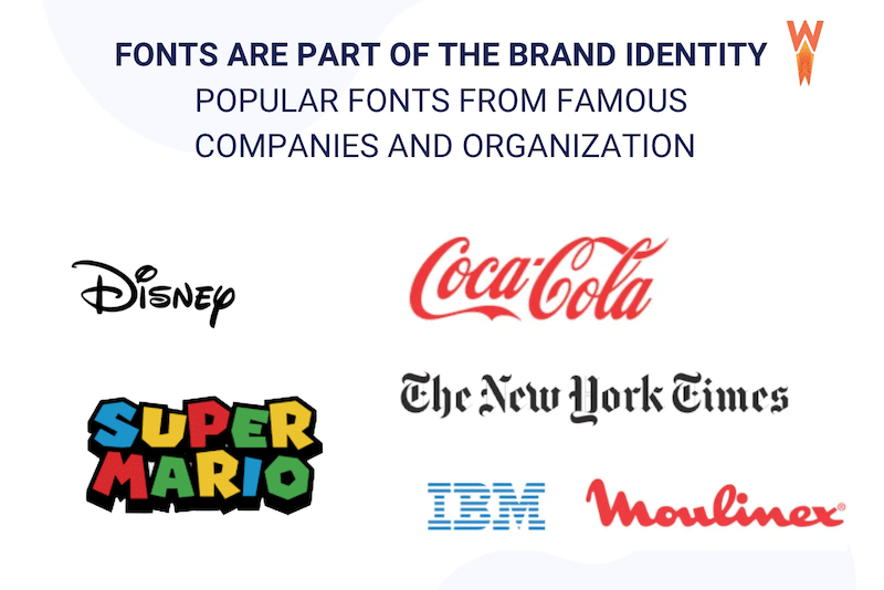 How fonts are integrated with the brand identity - Source: WP Rocket
