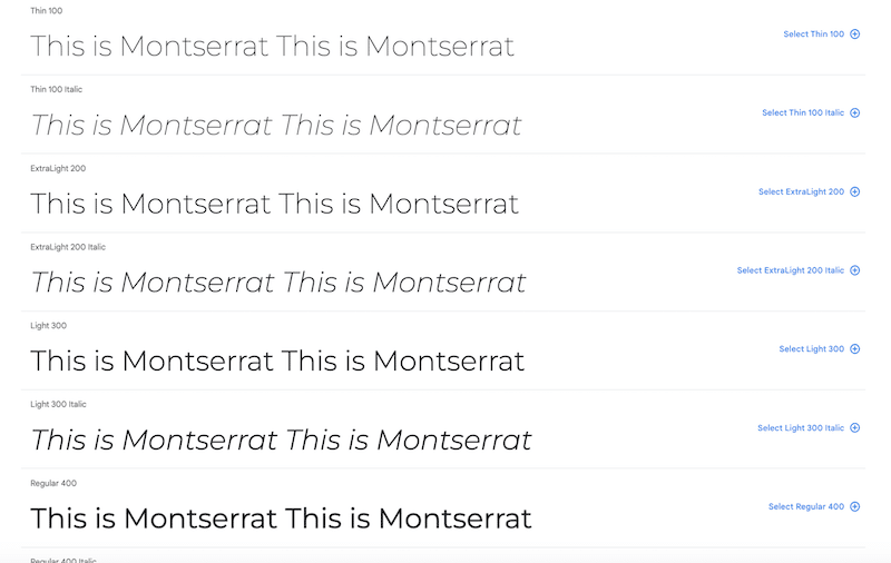 Montserrat - Source: Google Fonts
