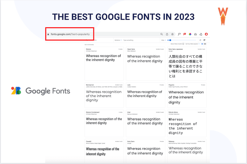 The 30 Best Google Fonts for Your Website