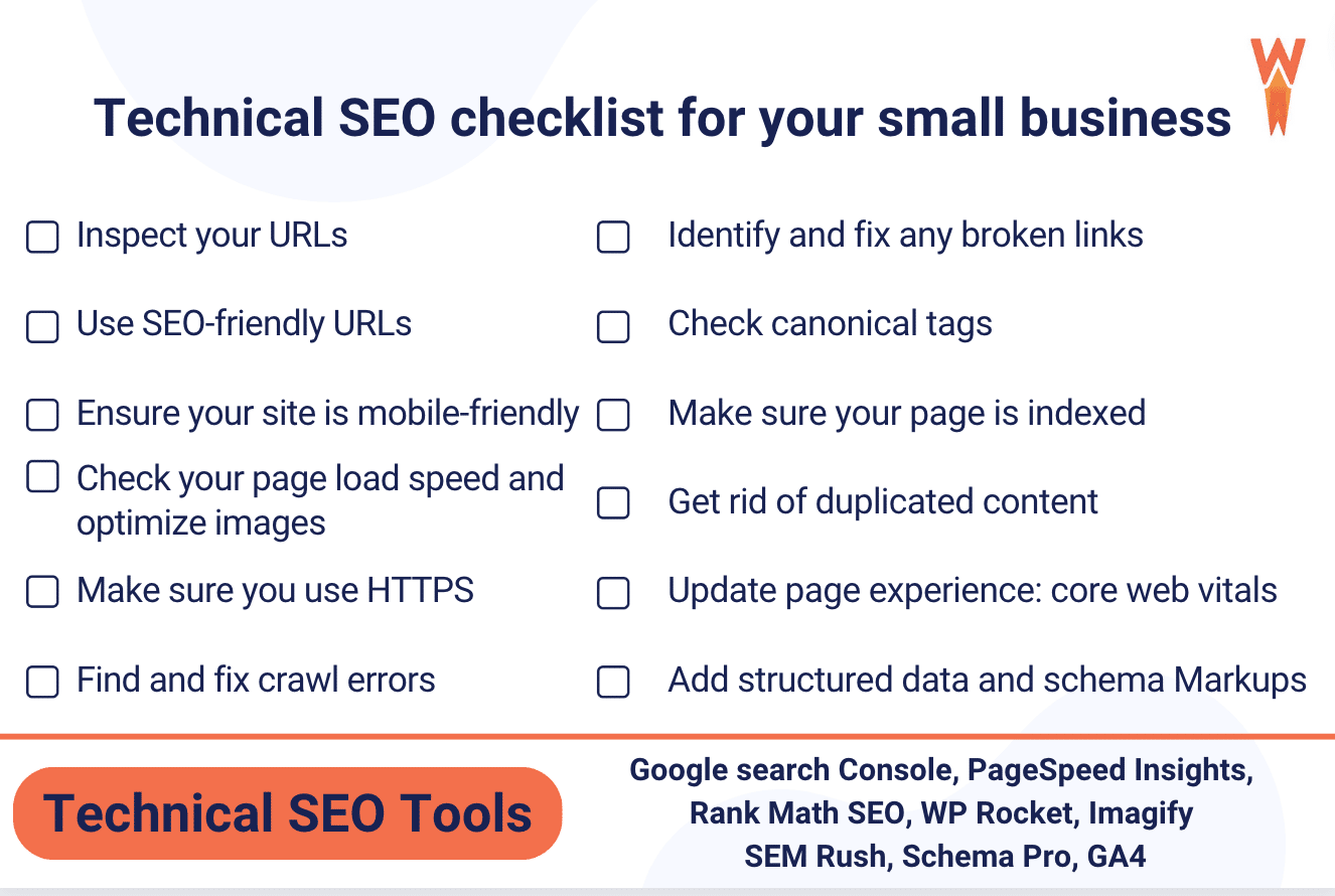 Technical SEO checklist and tools for small businesses - Source WP Rocket
