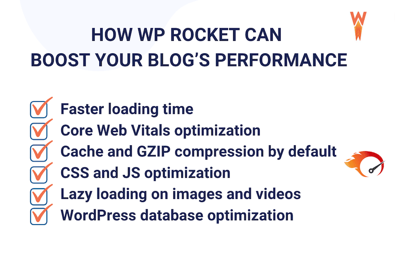 WP Rocket in a nutshell: boosting the performance of your blog - Source: WP Rocket
