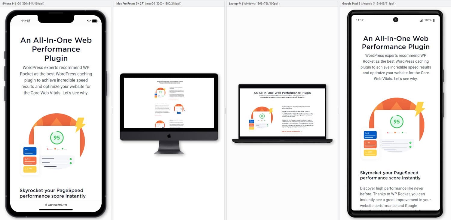 Cross-device test example with Blisk