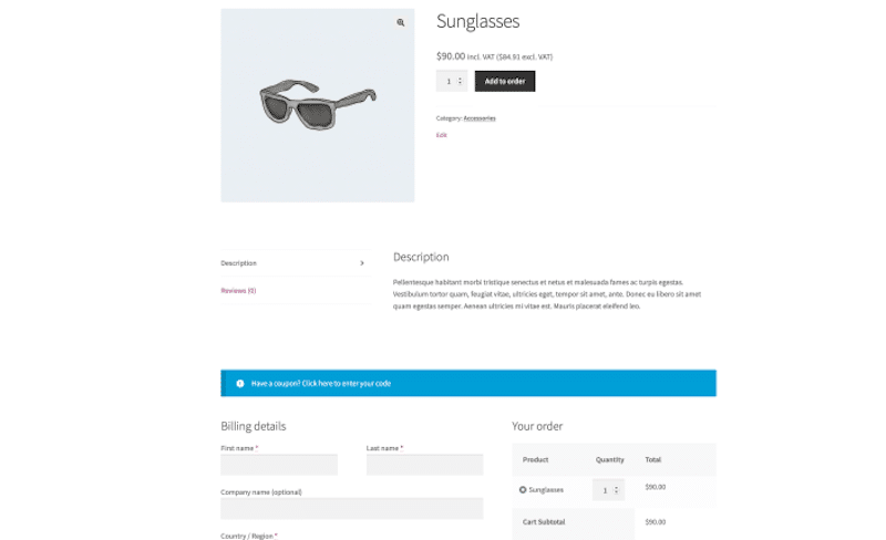 One-page checkout - Source: Frenchbee
