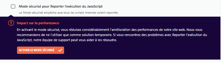 Case à cocher des exclusions par défaut - Onglet Optimisation des fichiers
