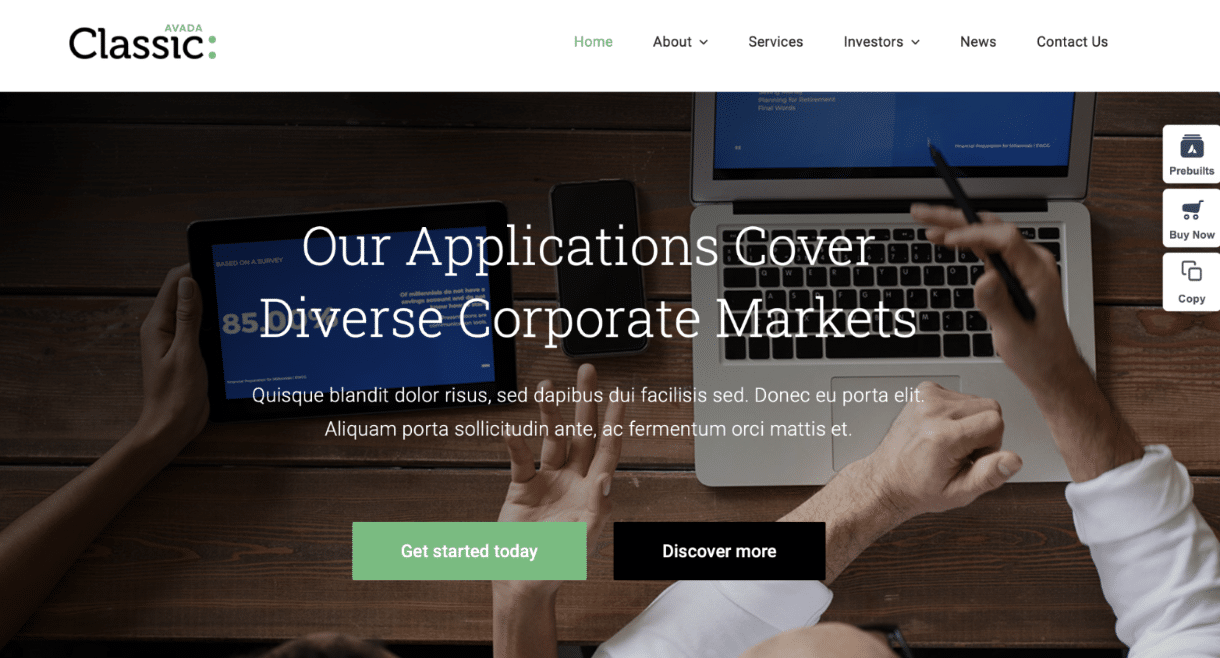 Avada theme