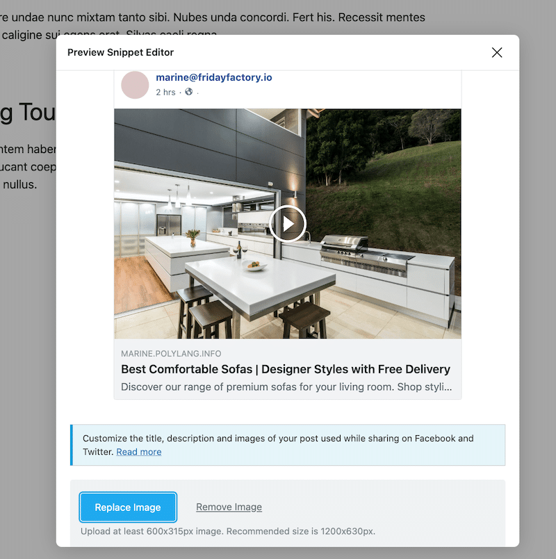 Ensuring that your post looks polished and engaging to improve CTR with Rank Math SEO - Source: My WordPress dashboard