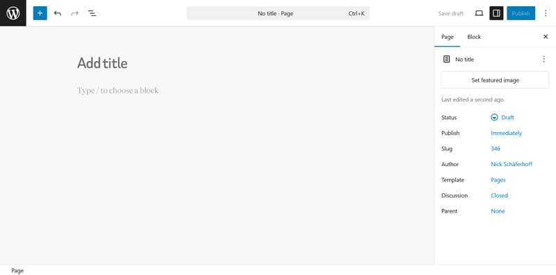 javascript based wordpress block editor