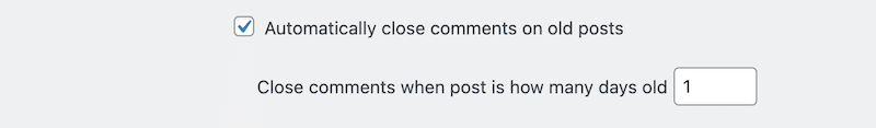 Deactivating comments on WordPress step 2 - Source: WordPress Discussion settings