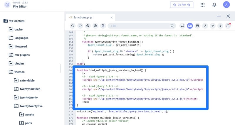 duplicated javascript calls in functions php
