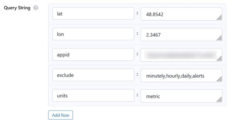 api parameters in wpgetapi