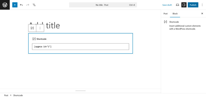 input map in wordpress using shortcode