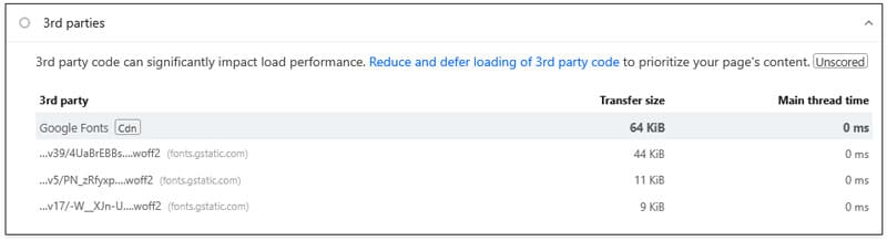 3rd parties insight with wp rocket active