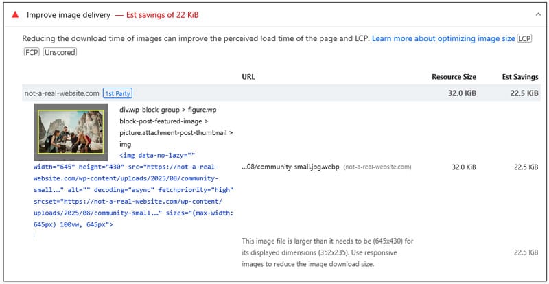 improve image delivery after optimization