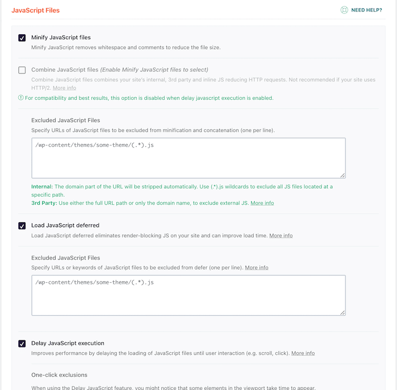 JS optimization to improve web performance - Source: WP Rocket