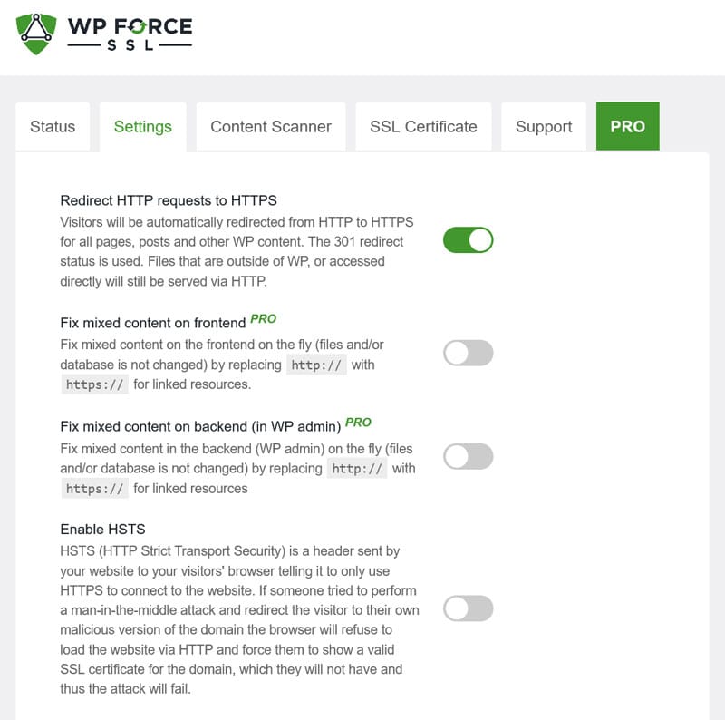force ssl wordpress plugin