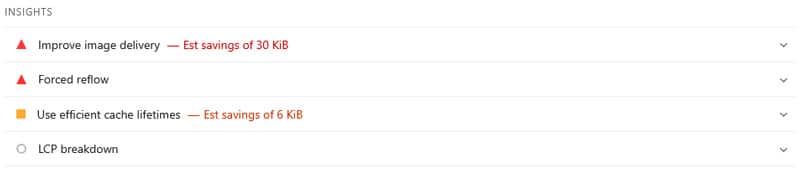performance insights after optimization