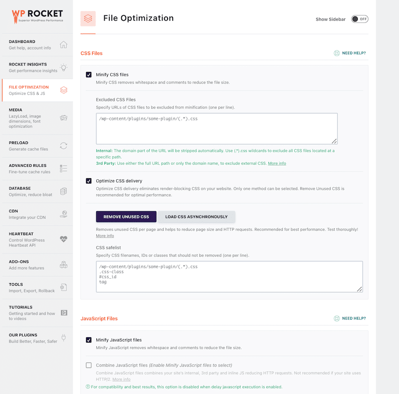 Fixing website speed audit issues easily with WP Rocket - Source: WP Rocket