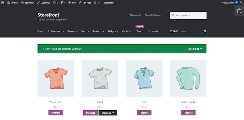 Direct “purchase” button - Source: WooCommerce Direct Checkout